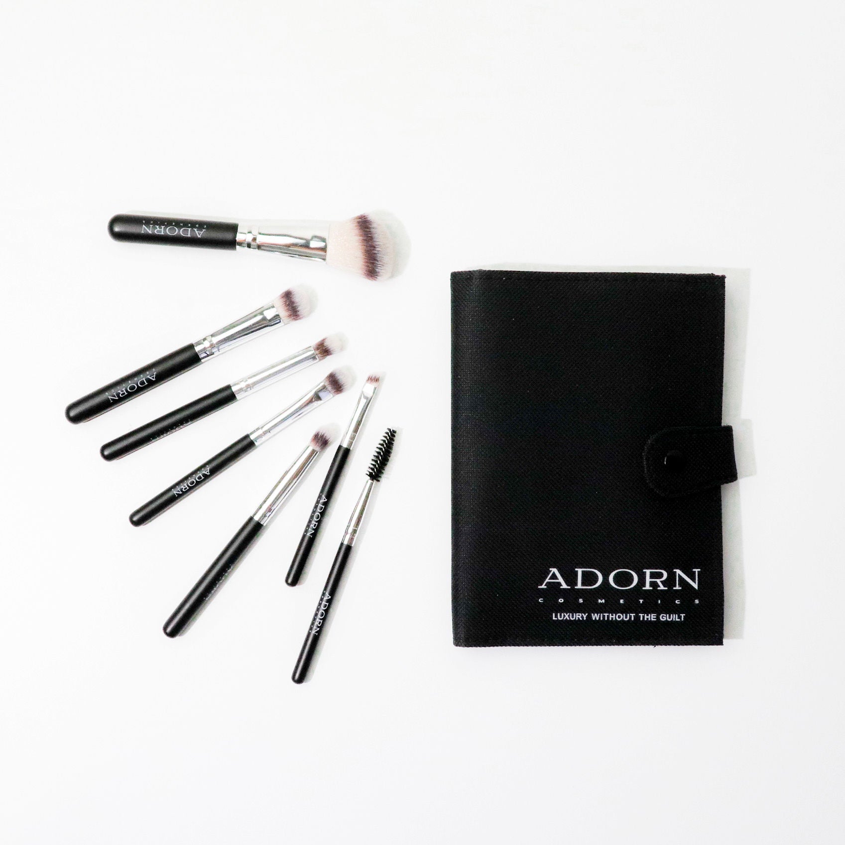 7 Pce Essential Makeup Brush Set - Adorn Cosmetics