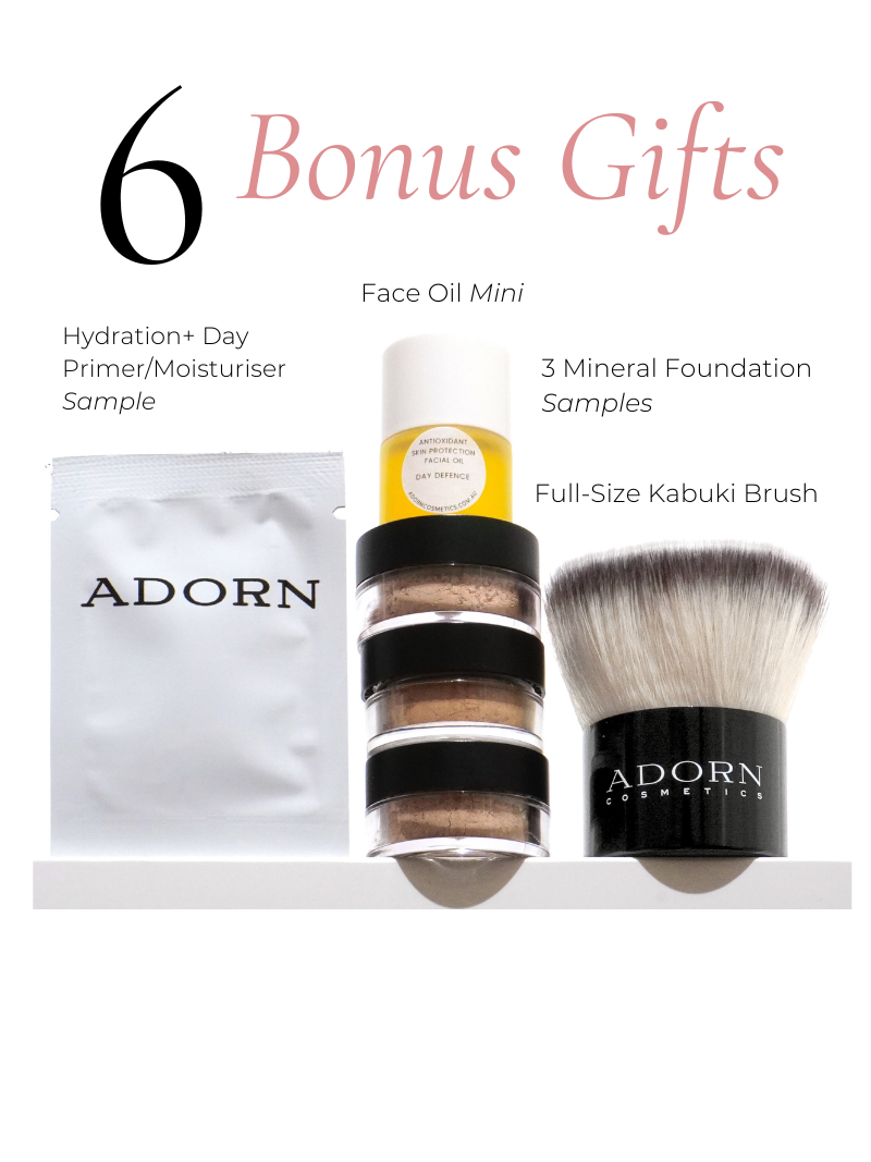 ADORN 'Match Me' Mineral SPF 20 Foundation + Free Kabuki Brush - Adorn Cosmetics