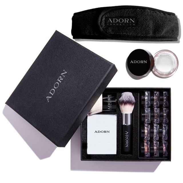 Discover Adorn Mineral Makeup Trial Box + Vegan Brushes