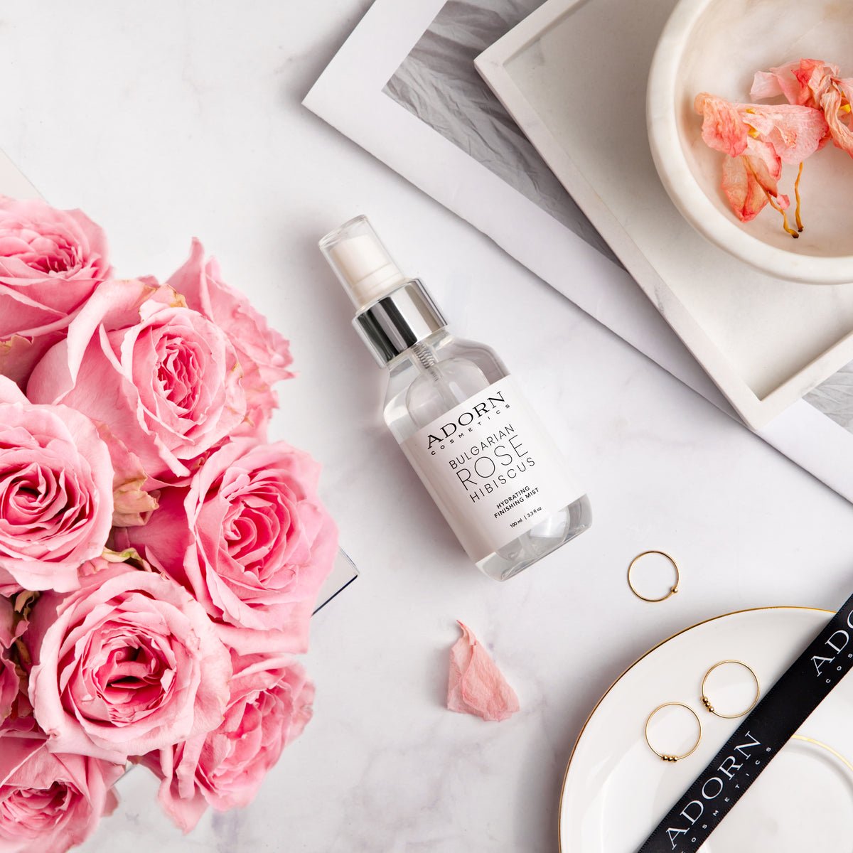 Pure Rosewater Hydrating Face Mist - Adorn Cosmetics