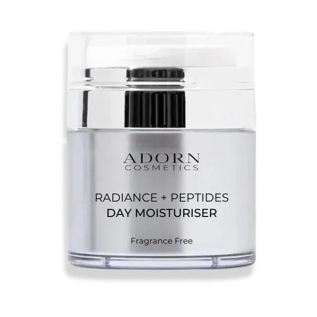 Radiance + Peptides Cosmeceutical Fragrance Free Day Moisturiser - Adorn Cosmetics