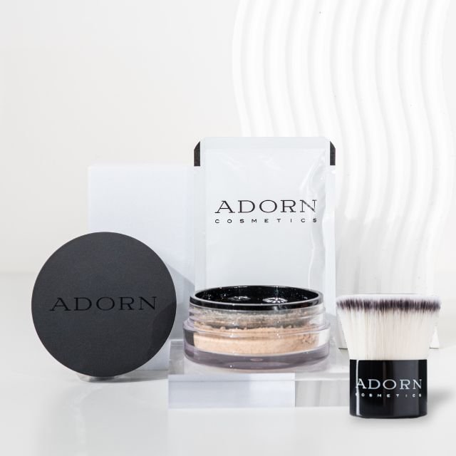 SPF 20 Mineral Foundation + Refill Set - Adorn Cosmetics