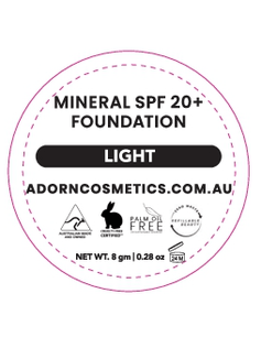 SPF 20 Pure Mineral Foundation - Adorn Cosmetics