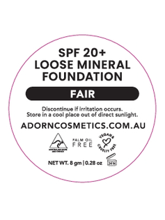 SPF 20 Pure Mineral Foundation - Adorn Cosmetics